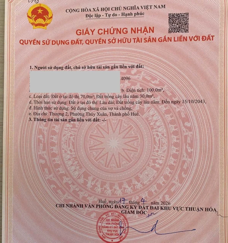 Bán đất mặt tiền đường Lê Ngô Cát, Thủy Xuân, Huế, 100m², giá 3,6 tỷ - Ảnh thu nhỏ 4
