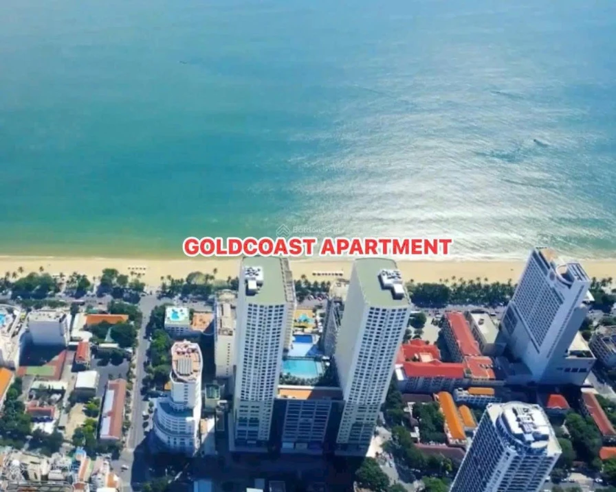 Sổ hồng lâu dài căn góc 2PN Gold Coast Nha Trang tòa Nam tầng cao view biển - Ảnh 1