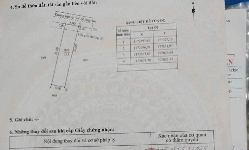 Bán đất thổ cư 115m² mặt tiền đan 4m tại Nhựt Chánh, Bến Lức giá 750 triệu - Ảnh thu nhỏ 3