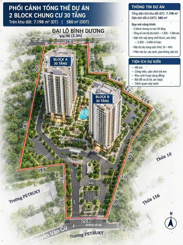 Bán đất mặt tiền Đại lộ Bình Dương 7.189m² Hiệp Thành Bình Dương