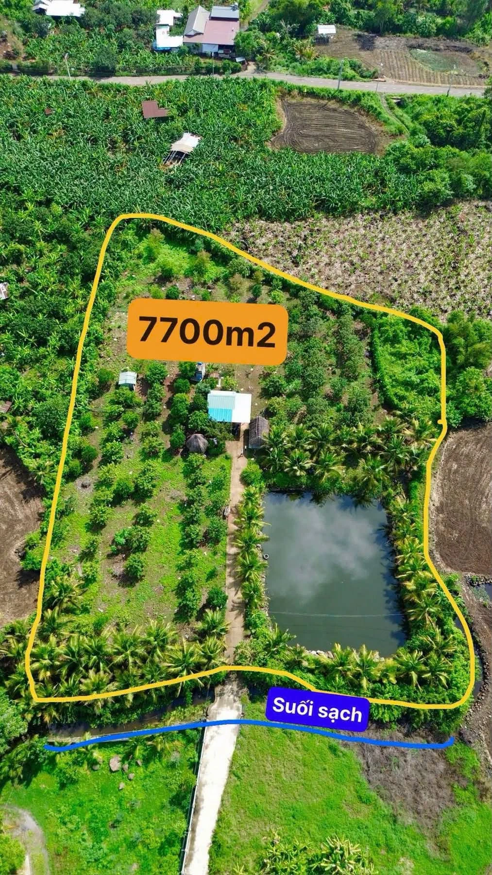Bán mảnh vườn 7.700m² Sông Thao, Đồng Nai, 5.99 tỷ - Ảnh 1