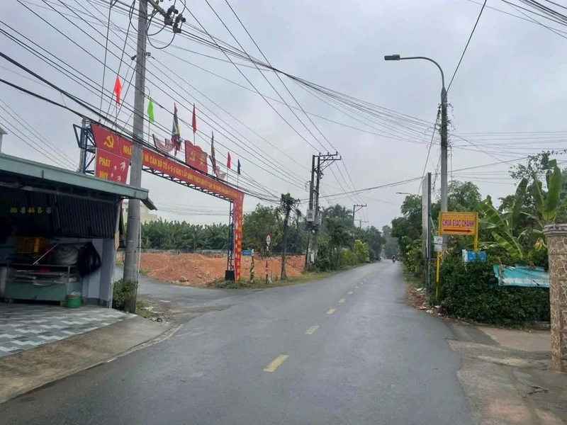 Bán đất mặt tiền đường nhựa 5x27m, thổ cư sổ riêng tại xã Bình Hòa, Vĩnh Cửu
