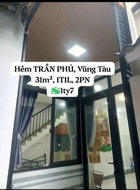Bán nhà 1 lầu 2PN 30m² Trần Phú Vũng Tàu 1.7 tỷ