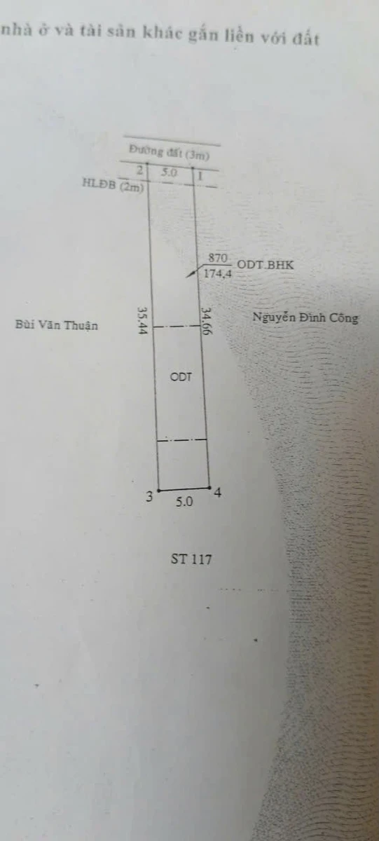 Bán đất Phú Hoà 174.4m², thổ cư 60m² - Ảnh thu nhỏ 4