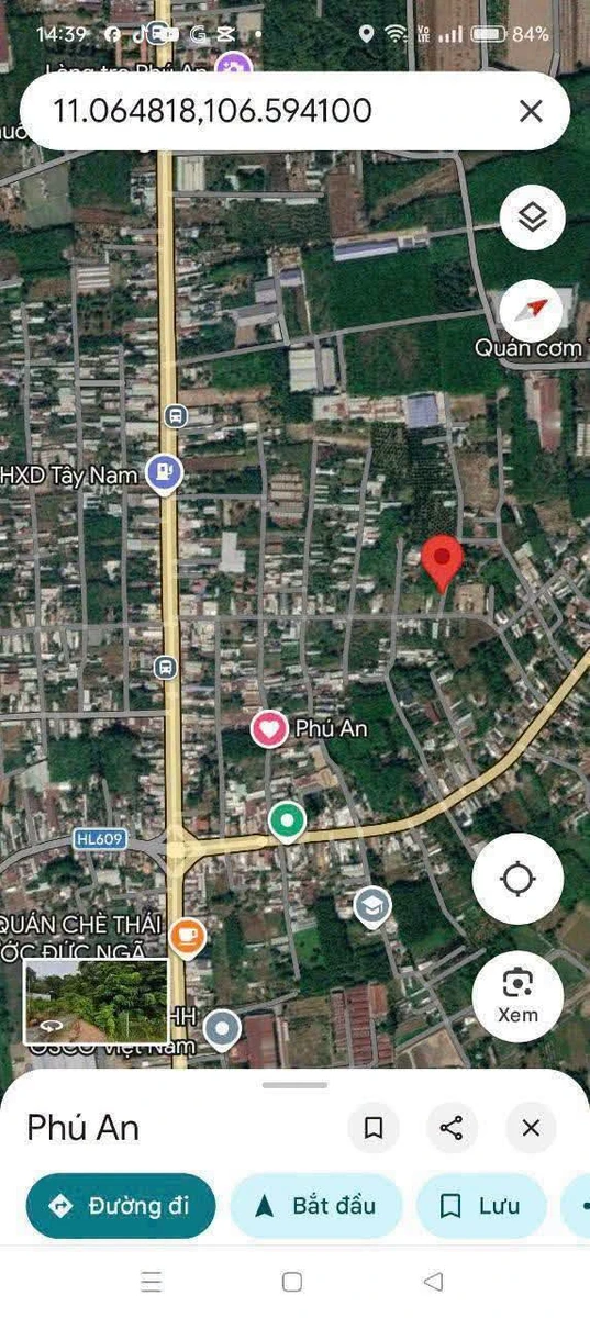 Đất mặt tiền 90 m² Bến Cát 1 tỷ 1 - Ảnh thu nhỏ 2