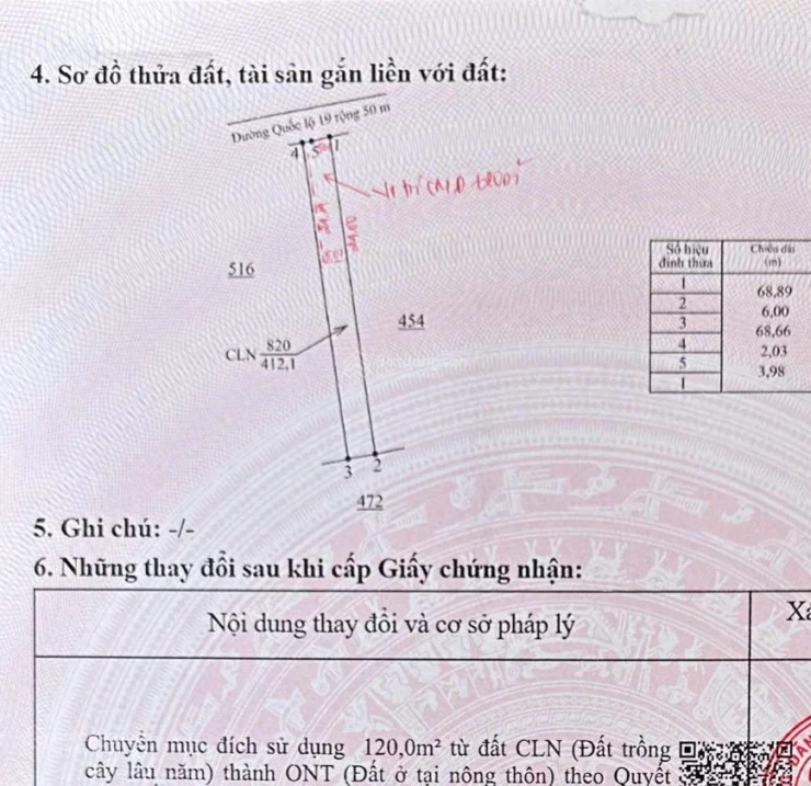 Chính chủ cần bán gấp lô đất tuyệt đẹp MT Quốc lộ 19 xã Mang Yang - Ảnh thu nhỏ 2