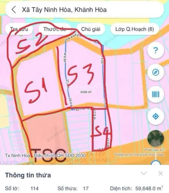 Bán 1,4ha đất 4 mặt tiền Quốc lộ 26 Bắc Nha Trang, sổ hồng riêng, giá 26 tỷ