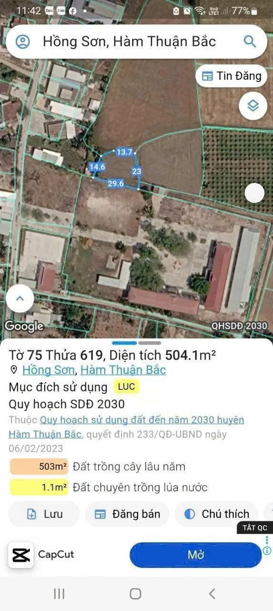 Bán đất 500m² xã Hồng Sơn, Lâm Đồng - Ảnh thu nhỏ 4
