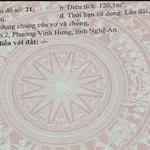 Chính chủ bán đất Vinh Hưng mặt đường Xuân Liễu mở rộng 12m (Xóm 2 Nghi Kim cũ - Nghệ An) - Ảnh thu nhỏ 2