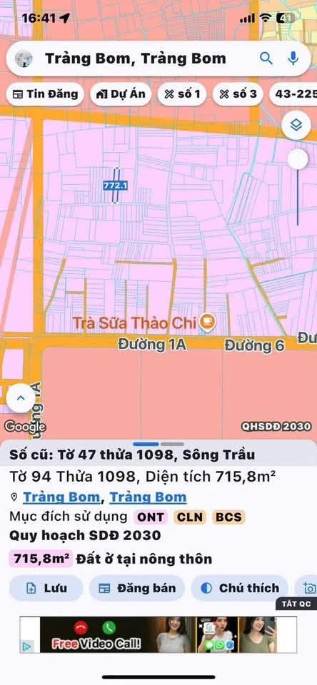 Bán đất Sông Trầu Trảng Bom 715,8 m² sổ riêng 3,8 tỷ - Ảnh thu nhỏ 4