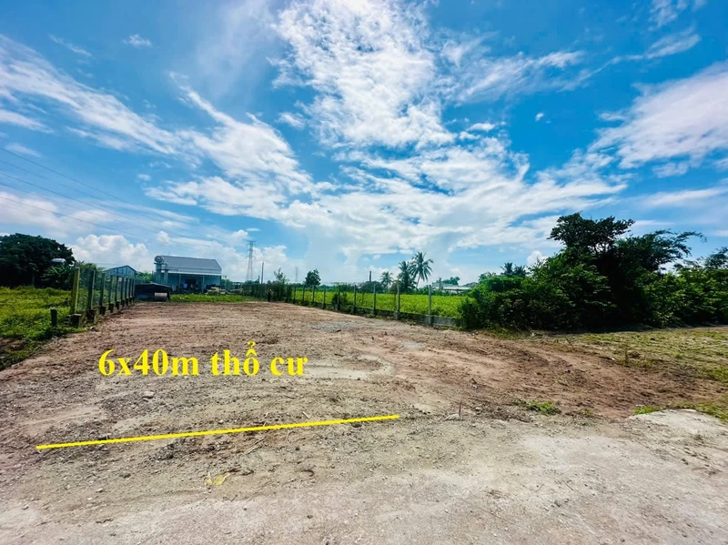 Bán đất 240m² 6x40m sổ hồng riêng Truông Mít Tây Ninh 330 triệu