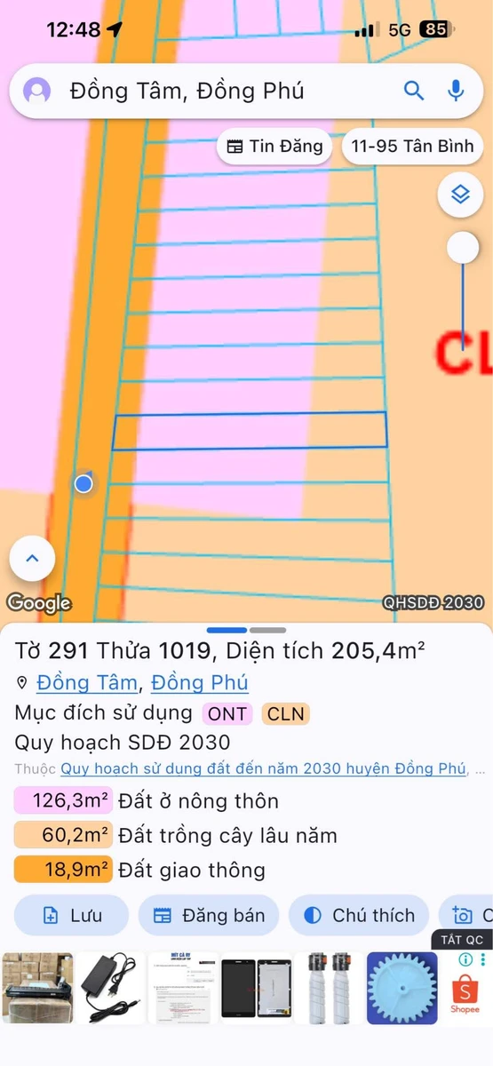 Bán lô đất Cầu Rạt 20,000 m² giá 330 triệu - Ảnh thu nhỏ 3