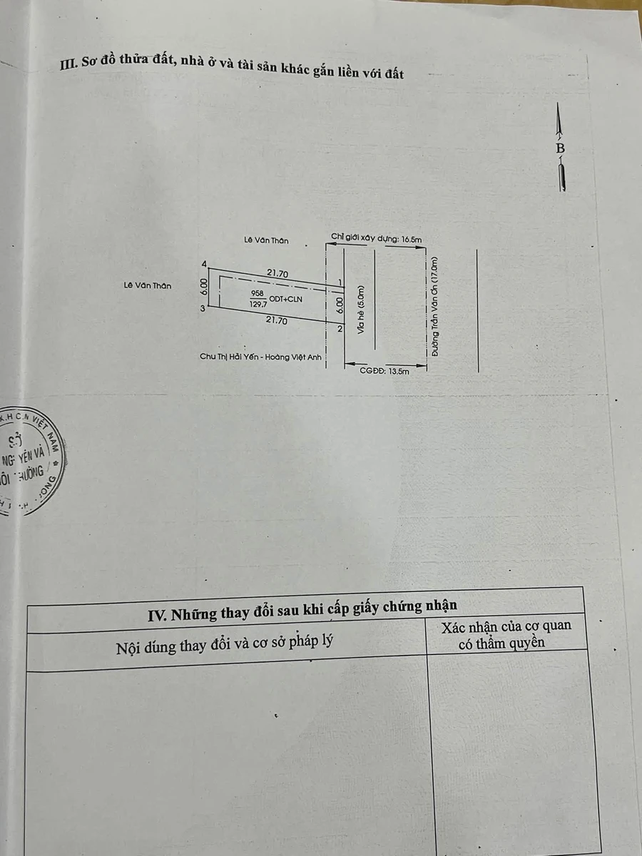 Bán đất mặt tiền Trần Văn Ơn 130m² - Ảnh thu nhỏ 3