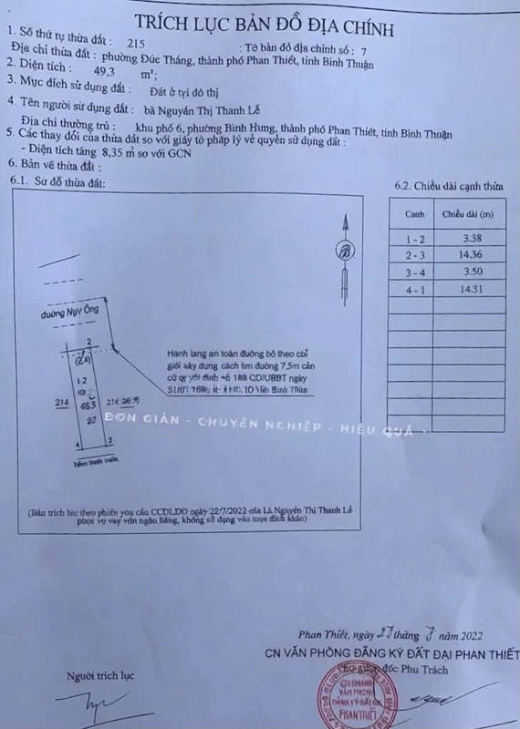 Bán nhà mặt tiền Ngư Ông, 49,3m2, Phan Thiết, 2 tỷ