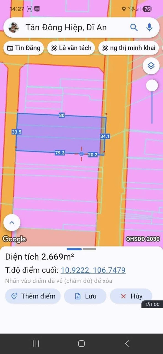 Bán lô đất mặt tiền DT743 2599m2 có dãy trọ 20 phòng, phường Dĩ An, Bình Dương - Ảnh thu nhỏ 3