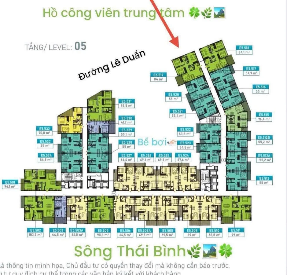 Bán căn góc 3 PN 84m² view công viên Ecoriverside Hải Dương - Ảnh 1