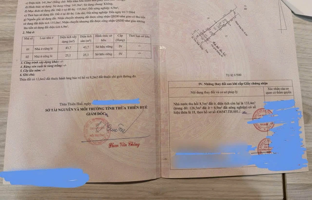 Bán nhà mặt tiền Tôn Thất Thiệp 142m2 TP Huế - Ảnh thu nhỏ 4