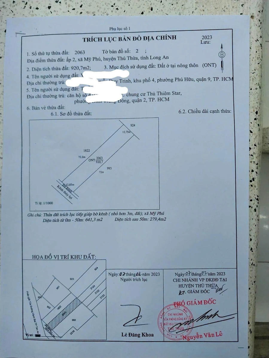 Bán lô đất thổ cư 1843m² mặt tiền Vành đai Mỹ Phú, Long An - Ảnh thu nhỏ 4