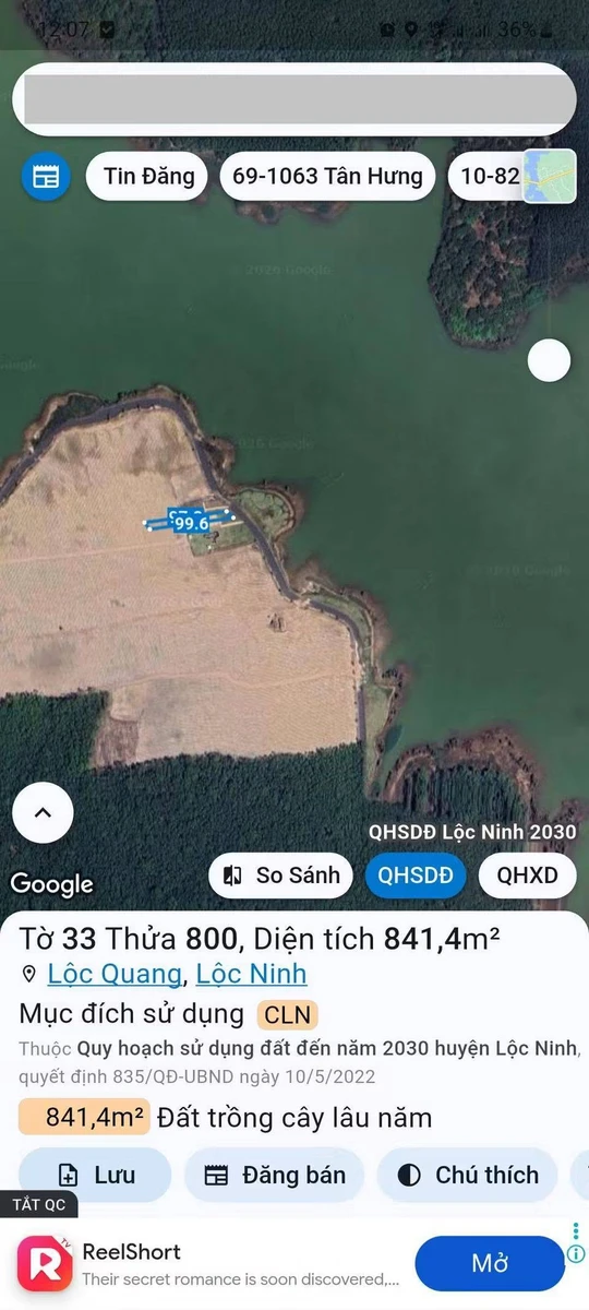 Bán đất 800m2 view hồ sinh thái Lộc Quang, 199 triệu - Ảnh thu nhỏ 5