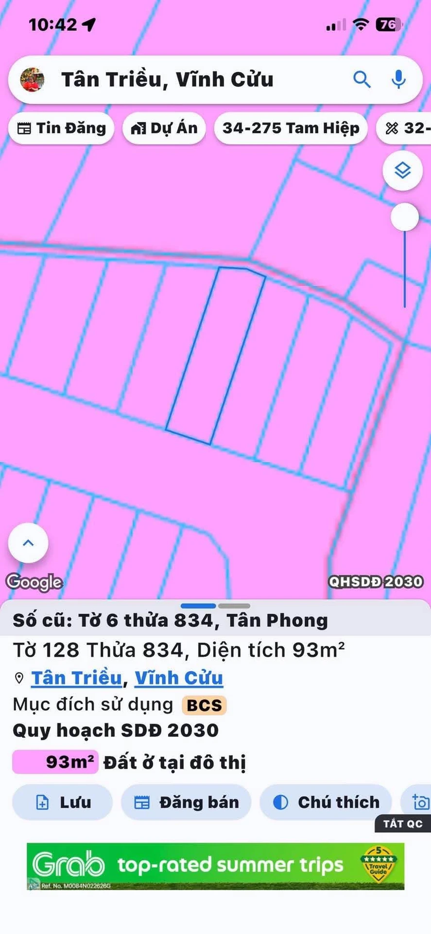 Bán đất sổ riêng 90m² Tân Phú 2 tỷ 250 triệu - Ảnh 1
