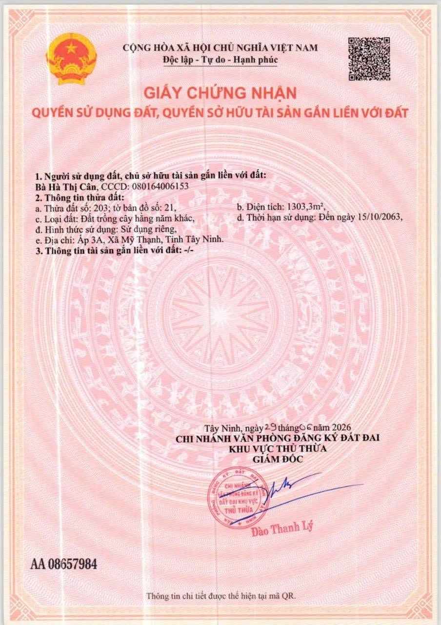 Bán đất vườn 1000m2 tại Thủ Thừa, Long An - Ảnh 1