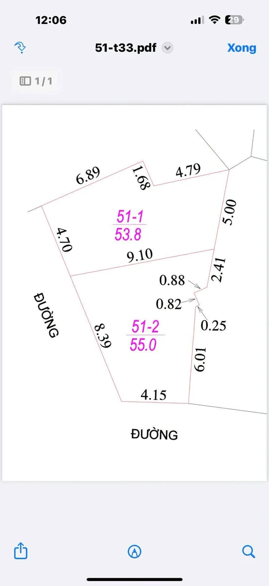 Bán đất Đội Cung 53.8m² mặt tiền 4.7m giá 1 tỷ 250 - Ảnh thu nhỏ 3