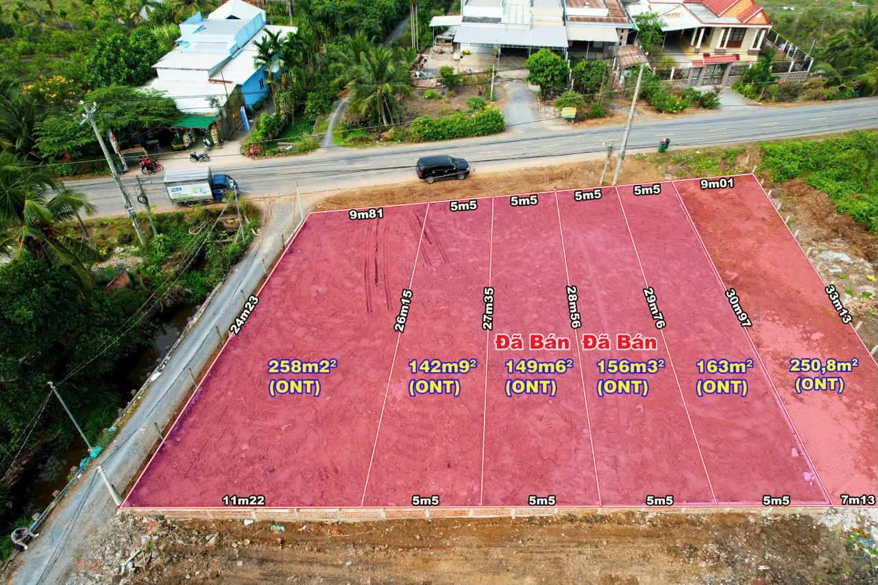 Bán đất mặt tiền 142,9m² ĐT816 Thạnh Hoà Bến Lức 1 tỷ 350 triệu - Ảnh 1