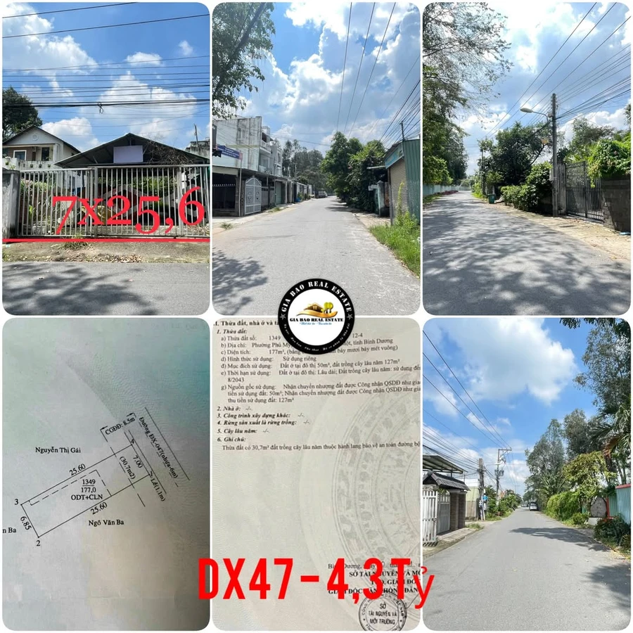 Bán đất xây biệt thự Phú Mỹ 177m2 mặt tiền Dx47, 4,3 tỷ - Ảnh 1