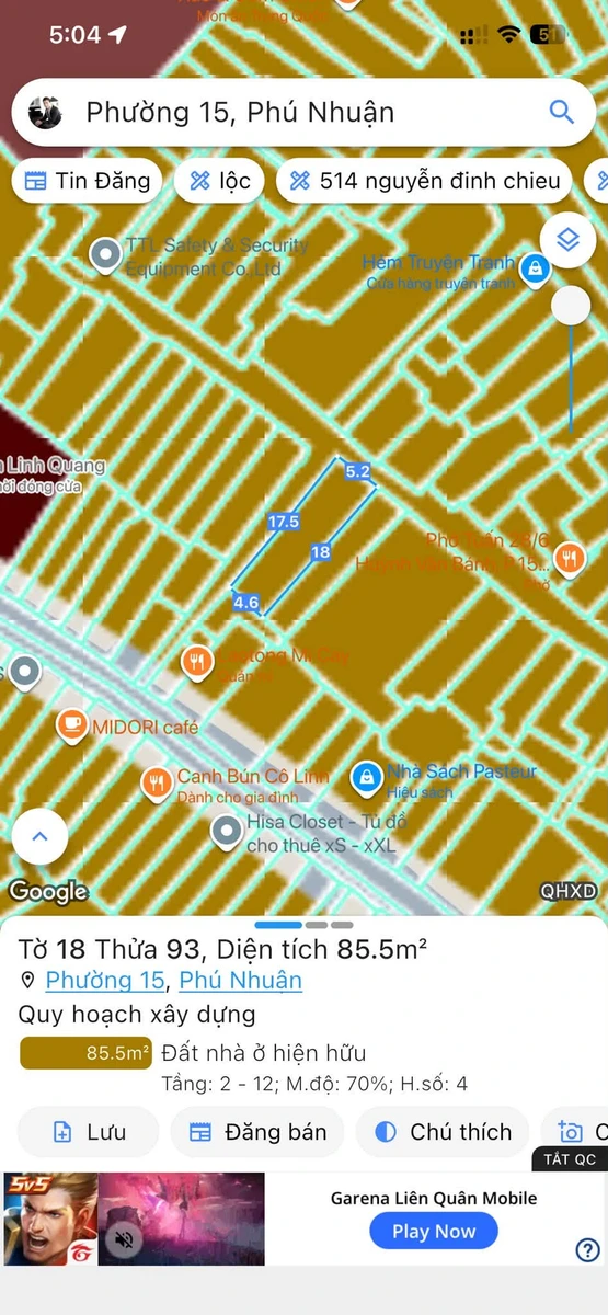 Bán đất góc 2 mặt tiền Huỳnh Văn Bánh 78,5m² Quận 1 - Ảnh thu nhỏ 2