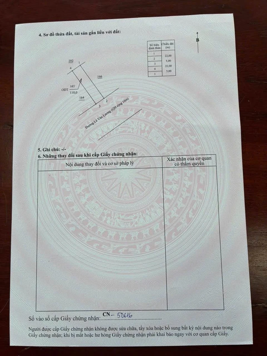 Bán đất mặt tiền đường Lê Văn Lương 5x22m giá 6,7 tỷ, Buôn Ma Thuột - Ảnh thu nhỏ 4