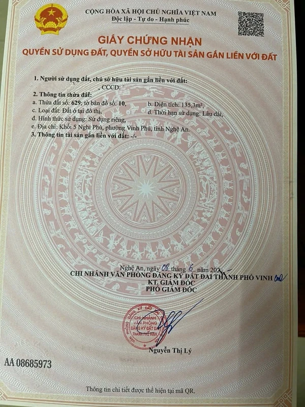 Bán nhà hẻm Nguyễn Thị Minh Khai, Quy Nhơn 107m² 3 tỷ nhatruongtho