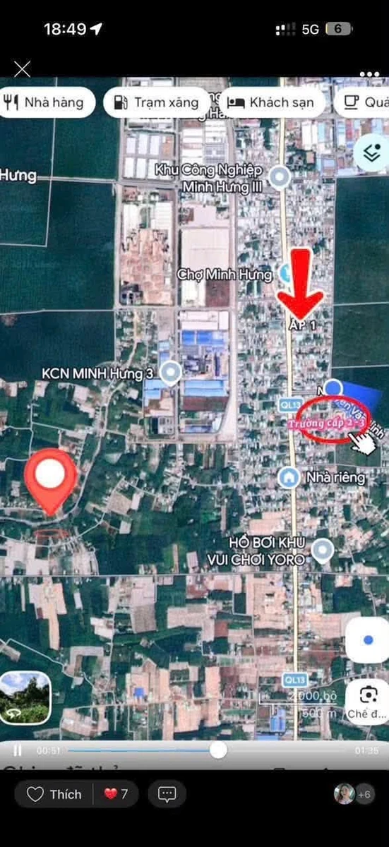 Bán đất 68m² giá 400 triệu tại Minh Hưng - Ảnh thu nhỏ 4