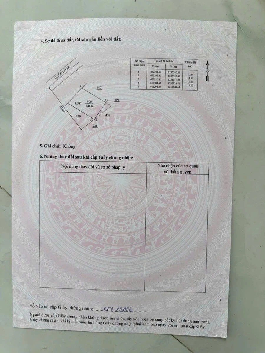 Bán đất mặt tiền Quốc Lộ 28 348m2, Bình Thuận - Ảnh thu nhỏ 2