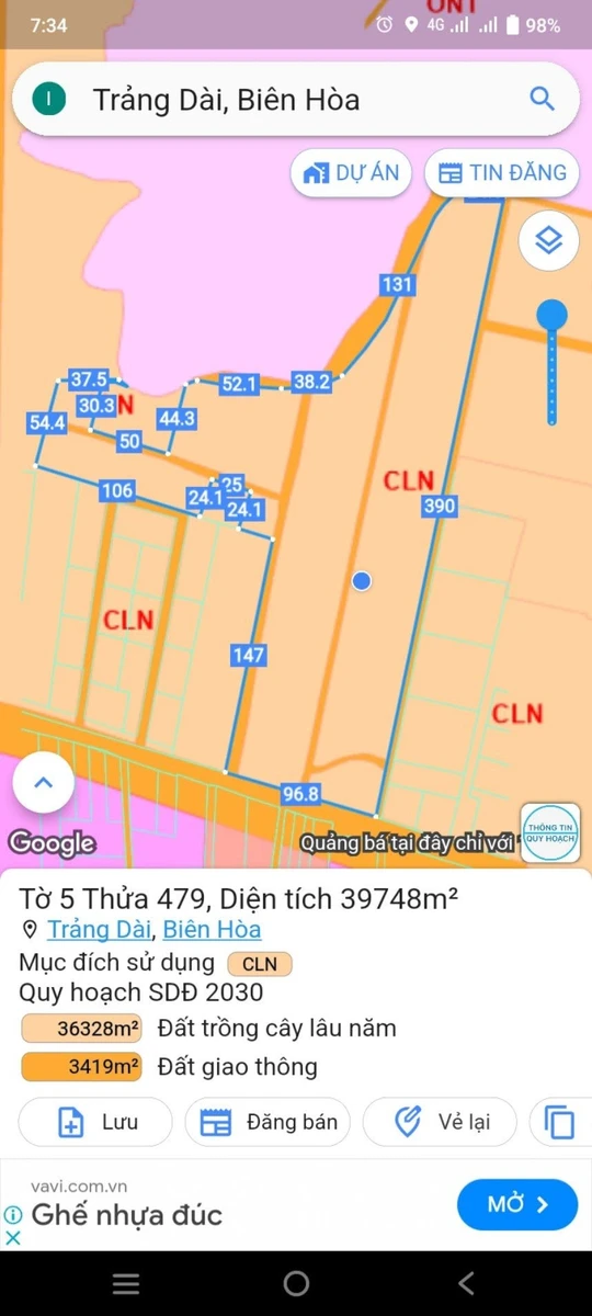 Bán đất 10x20m (200m2) giá 850 triệu gần Ngã Năm Hải Dương, Trảng Dài, Biên Hòa - Ảnh thu nhỏ 5