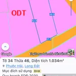 Thị trấn Phước Hải - ngay Tỉnh lộ 44B - cách biển chỉ 5km - DT 1034m² - ngang 21m x 52m - 4,5 tỷ - Ảnh thu nhỏ 3