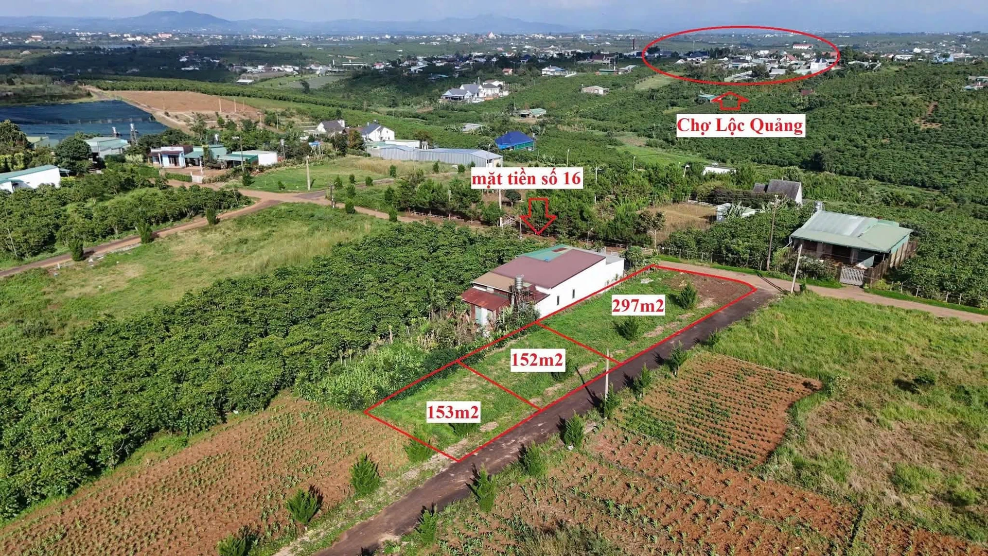 Bán đất thổ cư 153m² mặt tiền 12,5m Lộc Quảng giá 470 triệu - Ảnh 1