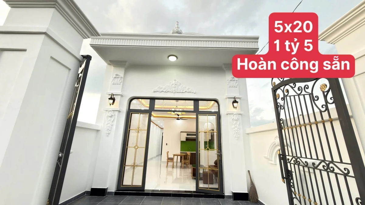 Bán nhà cấp 4 tân cổ điển 100m² 2PN Cần Giờ 1,5 tỷ - Ảnh 1