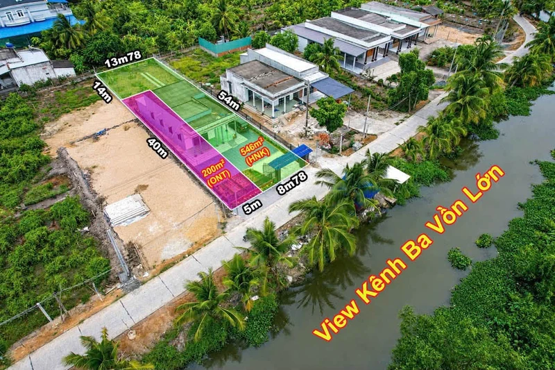 Nhà vườn view sông 746m² tại Bến Lức giá 2,6 tỷ