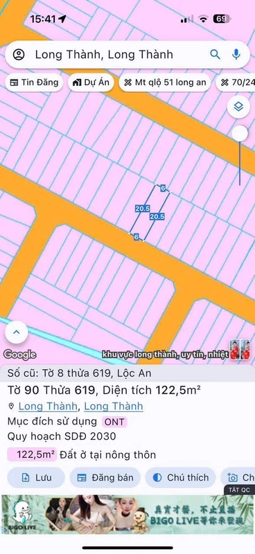 Bán đất thổ cư 6x20 sổ riêng gần KCN Long Đức 3, Lộc An, Đồng Nai
