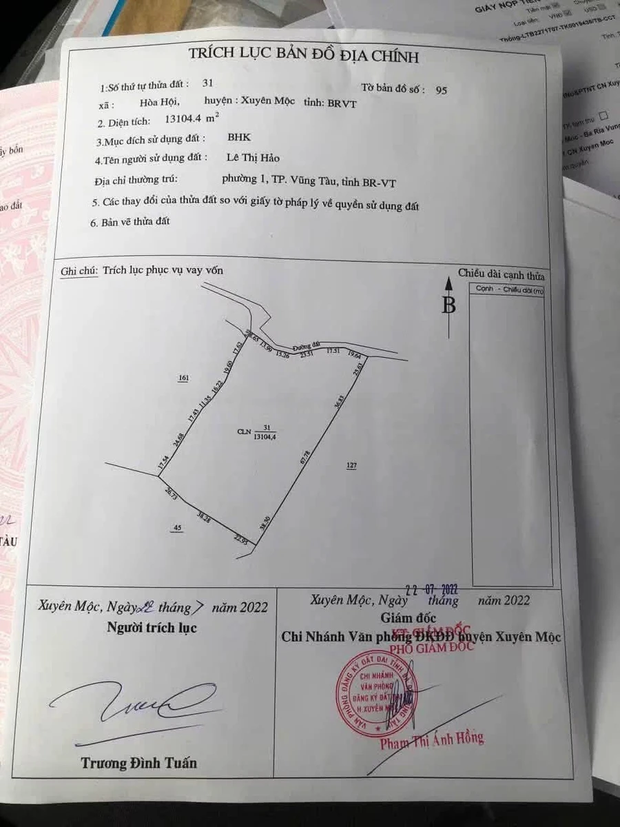 Bán lô đất 13.000m² Hoà Hội Xuyên Mộc 11.5 tỷ - Ảnh thu nhỏ 4