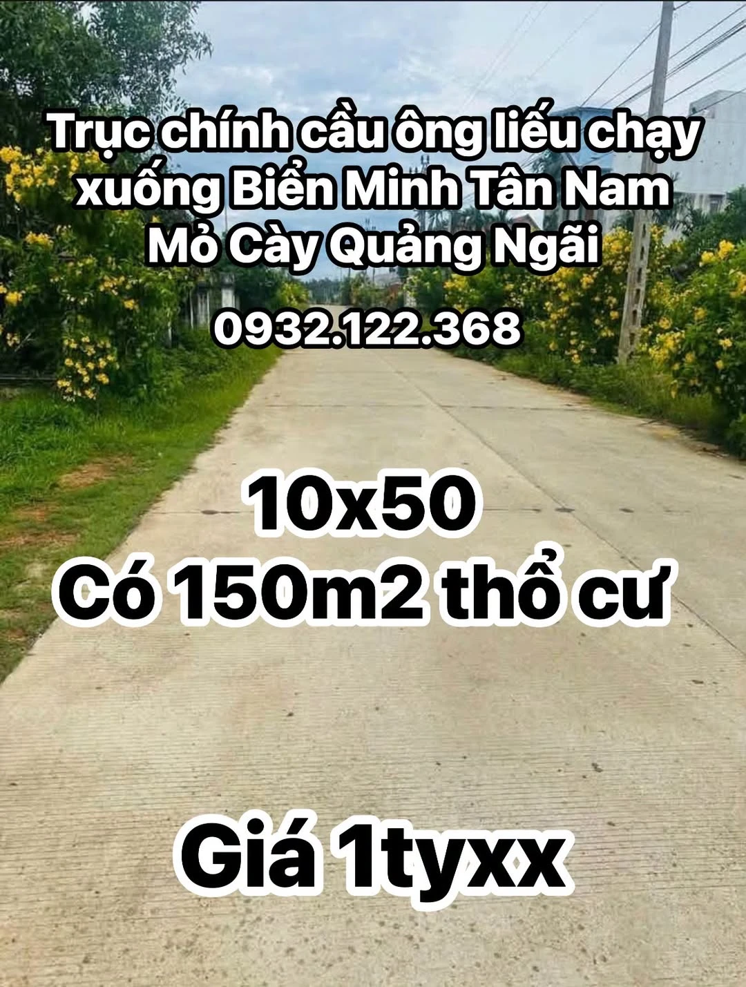 Bán nhà cấp 4 Mỏ Cày Quảng Ngãi 500m² - Ảnh 1