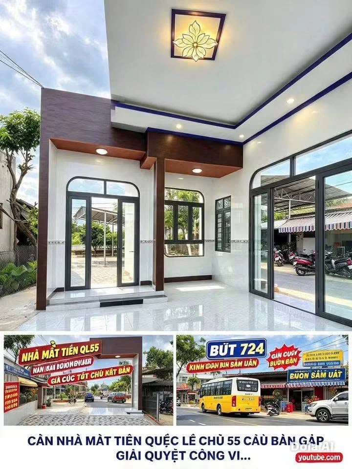 Bán nhà cấp 4 mặt tiền QL55, 250m², 2PN, Đất Đỏ, Hồ Chí Minh - Ảnh thu nhỏ 2
