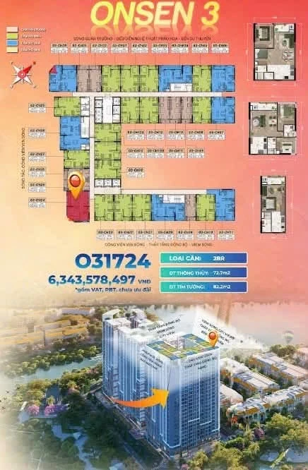 Bán căn hộ 2PN+ 82,2m² Charmora City, Nha Trang, giá 5,113 tỷ - Ảnh 1