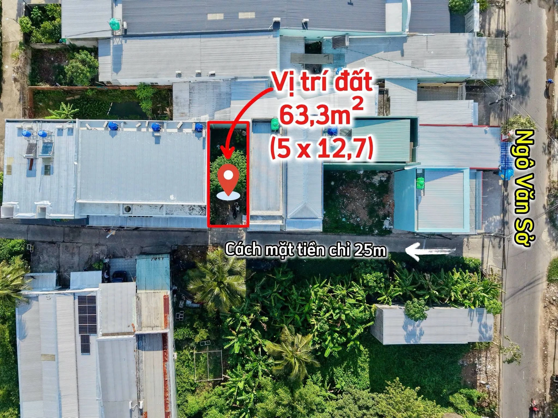 Bán đất hẻm Ngô Văn Sở Rạch Giá 63m² 1tỷ 050tr - Ảnh 1
