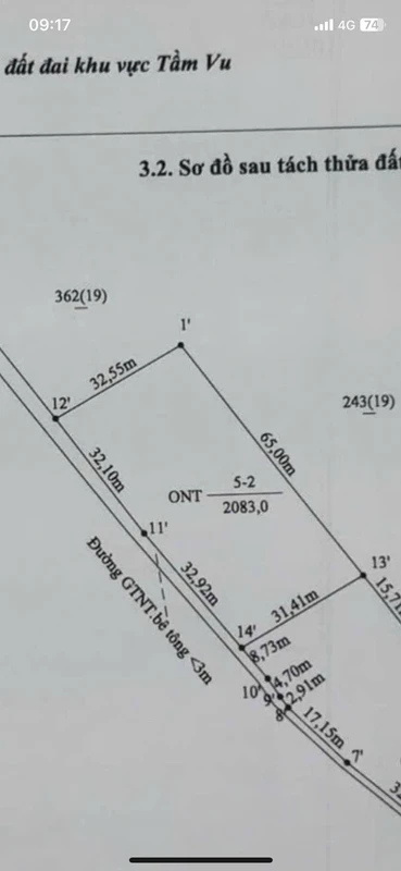 Bán đất thổ 2000m² tại Châu Thành, Long An