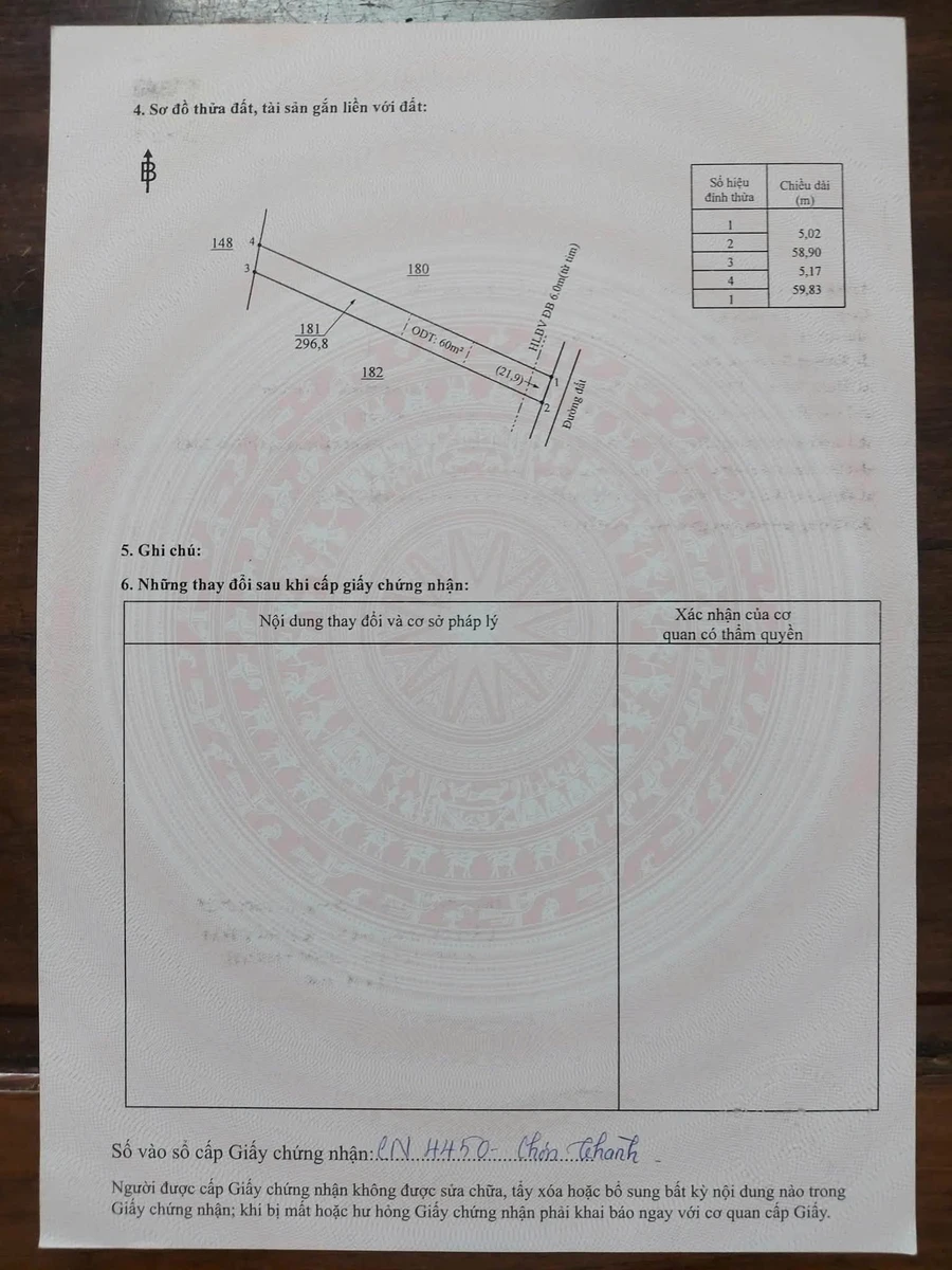 Bán đất dài 60m × 5m (300m²) đường Minh Hưng gần KCN - Ảnh thu nhỏ 2