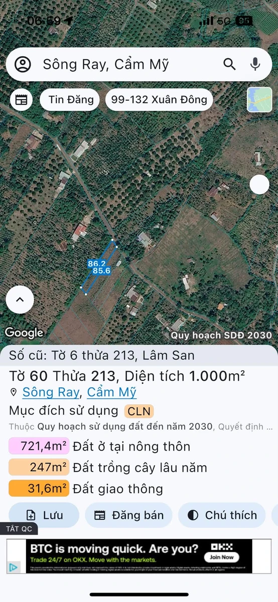 Bán đất 1000 m² Cẩm Mỹ Đồng Nai giá 6 tỷ sổ hồng - Ảnh thu nhỏ 3