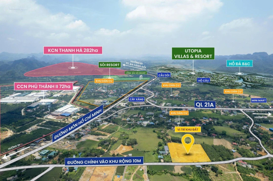 Bán đất tại thôn Sỏi, xã Phú Thành, Lạc Thủy, Hòa Bình cách mặt đường HCM 100m, giá tốt, 80m2 - Ảnh 1