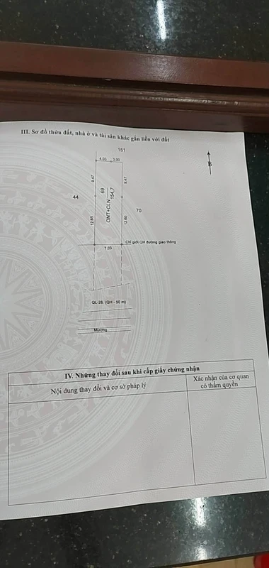 Bán đất 154m2 (7x22m) thổ cư 100m2, sổ hồng, gần chợ xã Krông Búk, Đắk Lắk