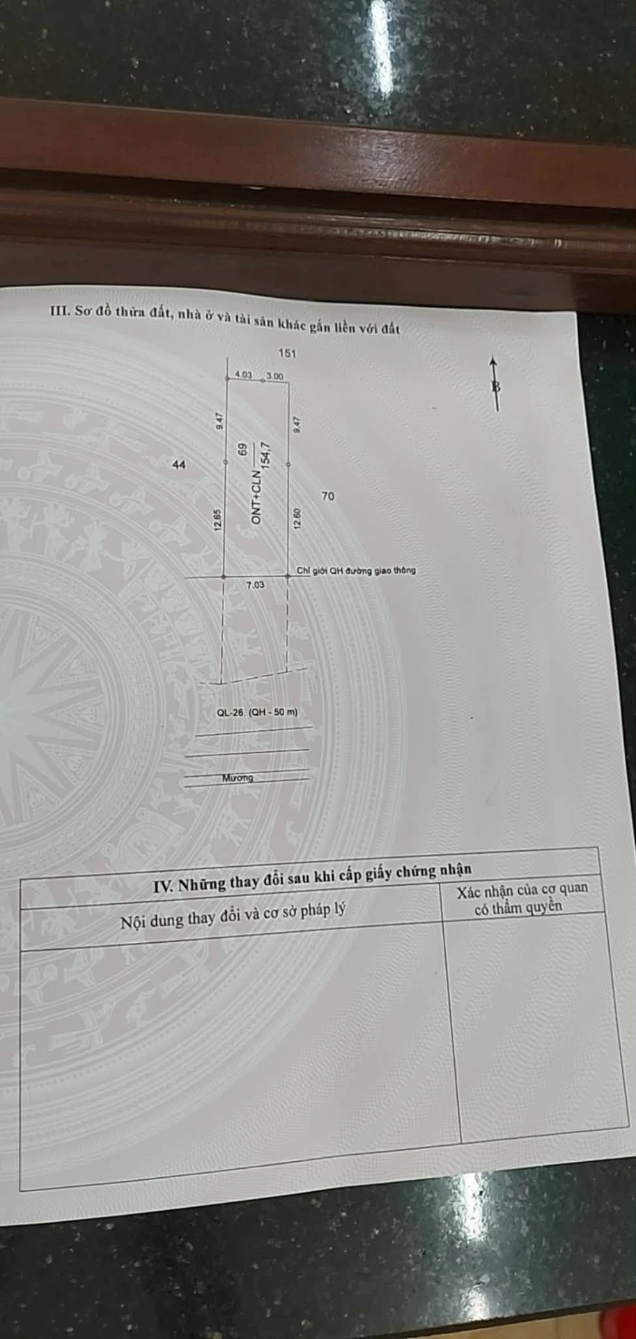 Bán đất 154m2 (7x22m) thổ cư 100m2, sổ hồng, gần chợ xã Krông Búk, Đắk Lắk - Ảnh 1